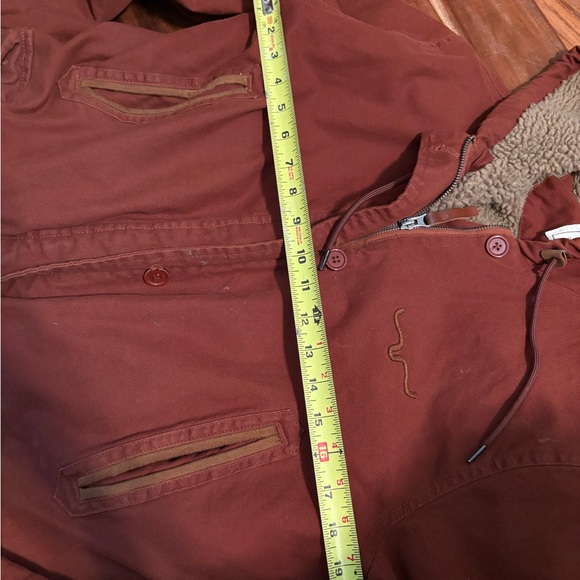 Kimes Ranch Sherpa Lined Canvas Jacket XL Rust Brown Western Workwear Coat - Picture 8 of 10